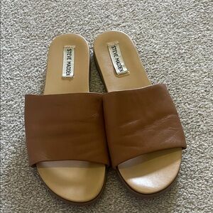Steve Madden Women's Tan Slide Sandals